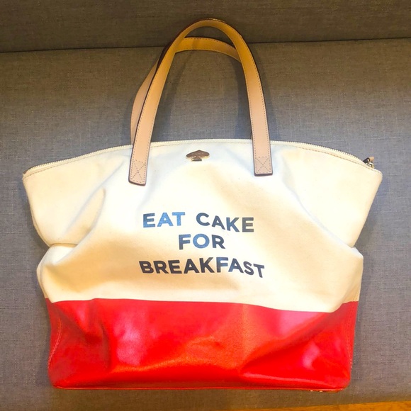 ♠️ Kate Spade Eat Cake for Breakfast Tote Shoulder Bag - Picture 2 of 14